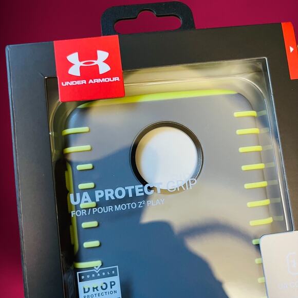 Moto Z2 Play Under Armour Case Cell Phone Drop Protection UA No Slip Grip - Picture 2 of 8